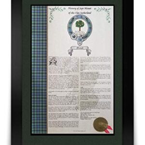 Mr Sweets Allay Scottish Clan & Sept 11x17 History Print - Tartan, Buckle, Crest, Last Name Surname Meaning, Genealogy, Family Tree Research Aid, Roots, Ancestry, Ancestors and Namesakes