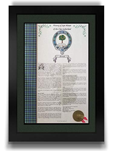 Mr Sweets Allay Scottish Clan & Sept 11x17 History Print - Tartan, Buckle, Crest, Last Name Surname Meaning, Genealogy, Family Tree Research Aid, Roots, Ancestry, Ancestors and Namesakes