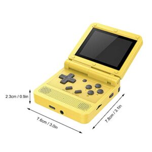 GoolRC Flip Handheld Console 3-inch IPS Screen Open System Game Console with 16G TF Card Built in 2000 Games Portable Mini Retro Game Console for Kids Red