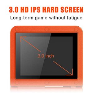 GoolRC Flip Handheld Console 3-inch IPS Screen Open System Game Console with 16G TF Card Built in 2000 Games Portable Mini Retro Game Console for Kids Red