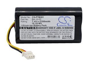 battery replacement for citizen ba-10-02 cmp-10 mobile thermal printer