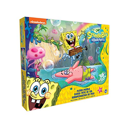 Spongebob Squarepants - Kids Floor Puzzle. Educational Gifts for Boys and Girls. Colorful Pieces Fit Together Perfectly. Great Birthday Gift for Boys, and Girls