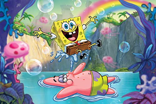 Spongebob Squarepants - Kids Floor Puzzle. Educational Gifts for Boys and Girls. Colorful Pieces Fit Together Perfectly. Great Birthday Gift for Boys, and Girls