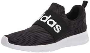 adidas men's lite racer adapt 4.0 running shoes, black/white/black, 12