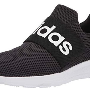 adidas Men's Lite Racer Adapt 4.0 Running Shoes, Black/White/Black, 12