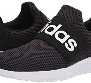 adidas Men's Lite Racer Adapt 4.0 Running Shoes, Black/White/Black, 12