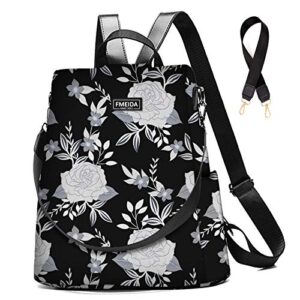 college backpack nylon backpack purse for women anti theft travel backpacks waterproof crossbody bag convertible backpack fashion book bags shoulder bag flower mochilas de mujer