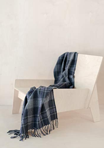 The Tartan Blanket Co. Recycled Wool Knee Blanket in Persevere Flint Grey Tartan (28" x 65")