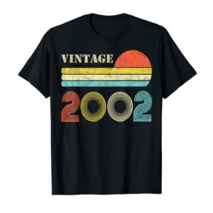 Vintage 2002 Funny 18 Years Old Boys and Girls 18th Birthday T-Shirt