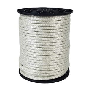 1/4 inch knotrite nylon rope - 250 foot spool | 100% nylon - solid braid - dyeable - industrial grade - high uv and abrasion resistance