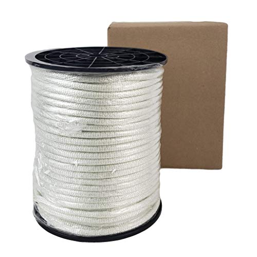 1/4 inch Knotrite Nylon Rope - 250 Foot Spool | 100% Nylon - Solid Braid - Dyeable - Industrial Grade - High UV and Abrasion Resistance