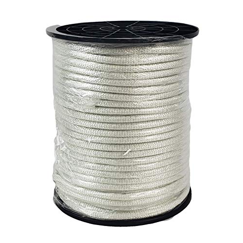 1/4 inch Knotrite Nylon Rope - 250 Foot Spool | 100% Nylon - Solid Braid - Dyeable - Industrial Grade - High UV and Abrasion Resistance