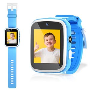 ziegoal kids smart watch for 3-12 year old boys toddler hd dual camera multifunction touch screen smartwatch with game educational toys birthday for boys age 4 5 6 7 8 9