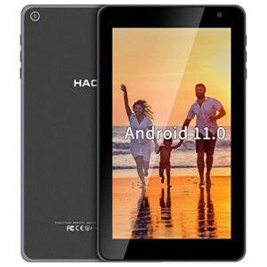 haovm 7 inch tablet, android 11 tablet oreo go tablet, quad-core 1.4ghz processor, 32gb storage, dual camera, 1024x 600 ips hd display,128gb expand, 5.0 bt wifi tablet non-scratch glass back