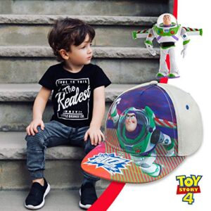 Disney Boys Toy Story 4 Buzz Lightyear Baseball Cap - Age 4-7 Grey