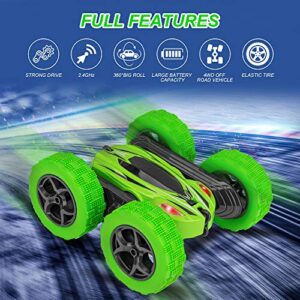 Remote Control Car, RC Stunt Car Toy, Double Sided 360 Degree Rotating Tumbling Rechargeable Car, High-Speed 2.4Ghz Remote Control Race Car, 4WD Off-Road Vehicle, Birthday Toy Cars Gift for Kids