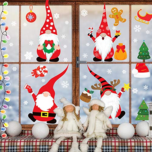 Funnlot Christmas Window Clings Christmas Window Clings 316PCS Christmas Window Stickers Christmas Window Decals 8 Sheets Christmas Window Decorations Window Clings for Glass Windows