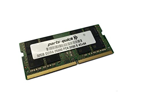 parts-quick 32GB Memory Module for Alienware Area 51M R2 2RX8 Compatible DDR4 SODIMM 3200MHz RAM