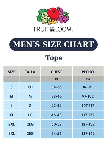 Fruit of the Loom Men's Eversoft Cotton Stay Tucked Crew T-Shirt, Regular Fit, Assorted Colors, Large, Pack of 6