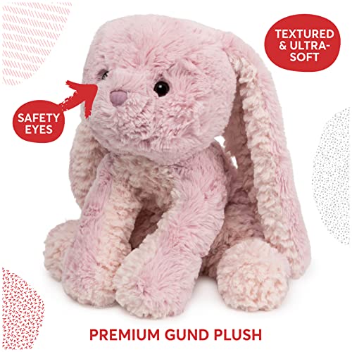 GUND Cozys Collection Bunny Plush Soft Stuffed Animal for Ages 1 and Up, Pink, 10