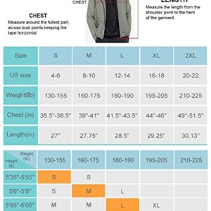 BALEAF Men's Running Jacket Lightweight Thumble Hole Warm Up Puffer Jacket Hybrid Thermal Coat Insulated Hiking Golf Olive M