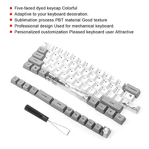 Replaceable Keycaps,73 PBT Sublimation Keycaps,with Cute Patterns,Abrasion Resistance,easy to Install,Suitable for Mechanical Keyboards (#3)