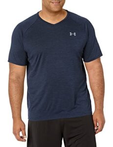 under armour men's tech 2.0 v-neck short-sleeve t-shirt , academy blue (408)/steel , 4x-large tall