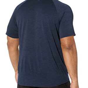 Under Armour Men's Tech 2.0 V-Neck Short-Sleeve T-Shirt , Academy Blue (408)/Steel , 4X-Large Tall