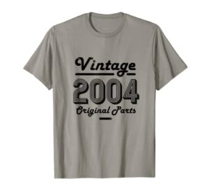 18th birthday vintage boys girl 18 year old gifts 2004 teens t-shirt