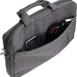 Navitech Grey Sleek Premium Water Resistant Laptop Bag - Compatible with The Alienware Area-51m r2 17.3" Gaming Laptop