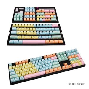 Ducky Cotton Candy SA Keycaps 108 ABS Doubleshot Set Keyboards or MX Compatible Standard Layout - 108 SA Type Keycap Set - (Cotton Candy)
