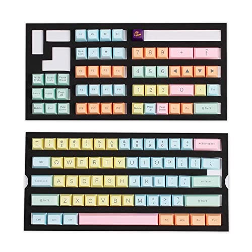 Ducky Cotton Candy SA Keycaps 108 ABS Doubleshot Set Keyboards or MX Compatible Standard Layout - 108 SA Type Keycap Set - (Cotton Candy)