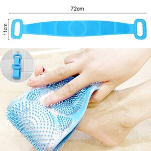 Silicone Body Scrubber for Shower, Silicone Bath Body Brush, Easy to Clean, Washer Lathers Well, Eco Friendly, Long Lasting, Exfoliating More Hygienic