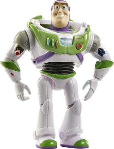 mattel disney pixar buzz lightyear action figure, posable character in signature look, collectible toy, 7 inch