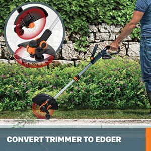 WORX WG911 20V Power Share Lawn Mower and Grass Trimmer (Batteries & Charger Included)