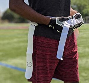 Public Sports Flag Football Belt - 2 Flags - Single (White)