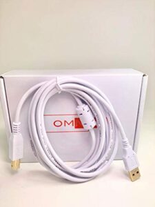 omnihil 8ft-white high speed usb cable compatible with citizen america ct-s310ii-u-bk ct-s310ii series pos thermal printer