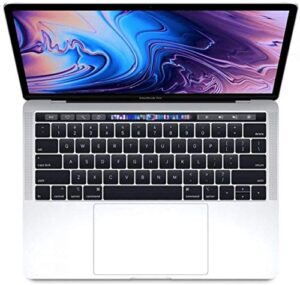 mid 2018 apple macbook pro touch bar with 2.7ghz intel core i7 (13.3 inch, 16gb ram, 512gb ssd) silver (renewed)