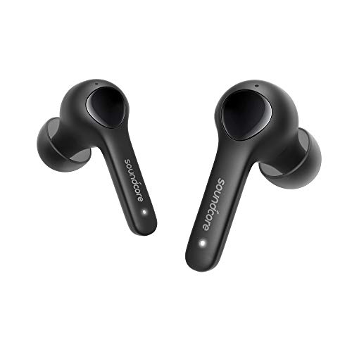 Soundcore Anker Life Note True Wireless Earbuds with 4 Mics, 40H Playtime, CVC 8.0 Noise Reduction, Graphene Driver, Clear Sound, USB C, Wireless Earphones for Work, Home Office (Renewed) (Black)