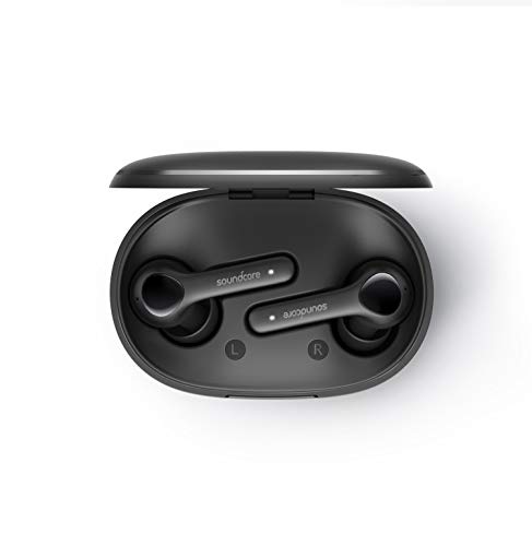 Soundcore Anker Life Note True Wireless Earbuds with 4 Mics, 40H Playtime, CVC 8.0 Noise Reduction, Graphene Driver, Clear Sound, USB C, Wireless Earphones for Work, Home Office (Renewed) (Black)