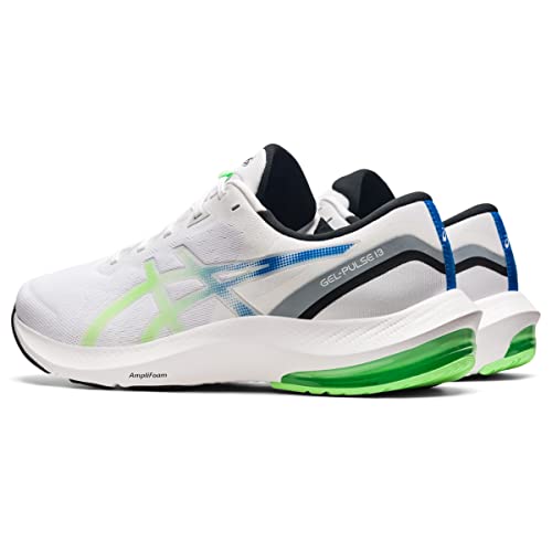 ASICS Men's Gel-Pulse 13 Running Shoes, 11, White/Bright Lime