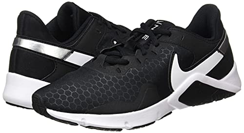 Nike Men's Gymnastics Shoe, Black White Metallic Silver, 13