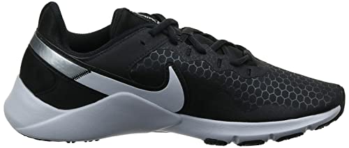 Nike Men's Gymnastics Shoe, Black White Metallic Silver, 13