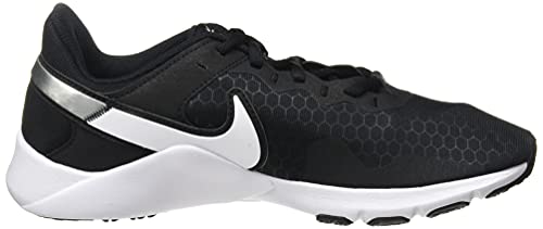 Nike Men's Gymnastics Shoe, Black White Metallic Silver, 13