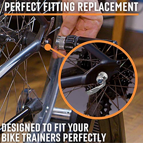 Alpcour Replacement Skewer – Quick Release Rear Wheel Axel Skewer for Road Mountain Bike Trainer – Indoor and Stationary Bicycle Training Replacement Parts and Accessories