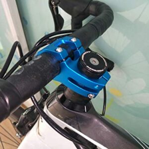 Free-fly Bike Stem 40mm Short Bicycle Stem Handlebar Riser Extender for Road Bike, Mountain Bike, MTB, BMX, Cycling (Blue)