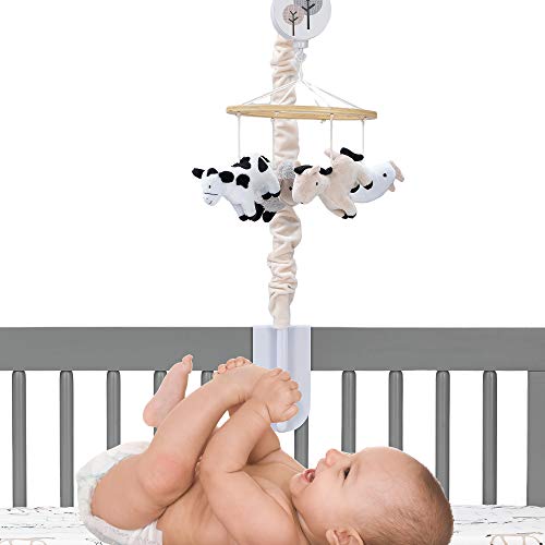 Lambs & Ivy Baby Farm Animals Musical Baby Crib Mobile Soother Toy