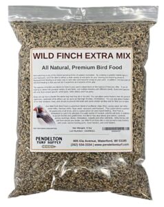 pendelton turf supply wild finch mix extra | all-natural, premium bird seed (9 lbs resealable bag)
