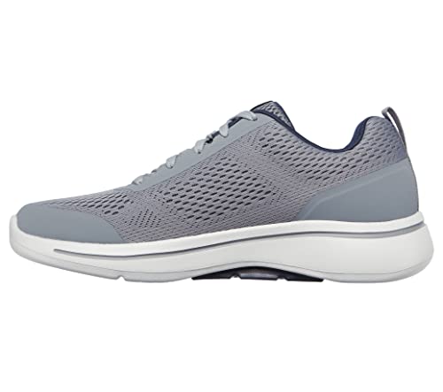 Skechers mens Go Walk Arch Fit - Idyllic Sneaker, Grey/Navy, 11 X-Wide US