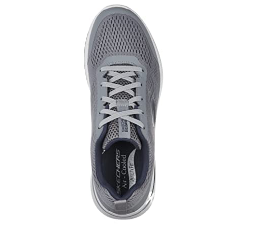 Skechers mens Go Walk Arch Fit - Idyllic Sneaker, Grey/Navy, 11 X-Wide US